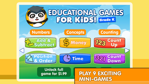 Educational Games for Kids - Learning Mini Games with Math Time Counting Numbers and Shapes