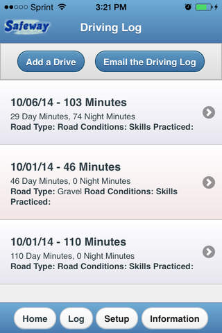 Safeway Driving Log screenshot 3