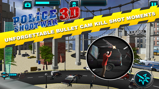 【免費遊戲App】Police Shoot War 3D-APP點子