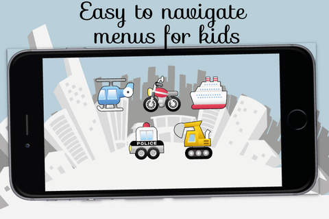 Restore Cars: Restore pictures of vehicles from small pieces for Kids screenshot 3