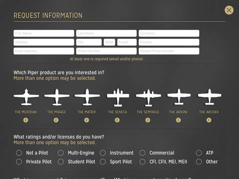 Piper Aircraft Product Guide screenshot 4