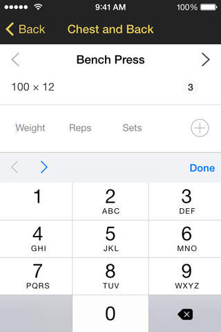 Workout: Exercise log screenshot 4