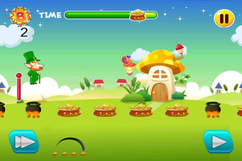 St. Patrick's Day Leprechaun Leaping Over Prize Gold Game PRO screenshot 2