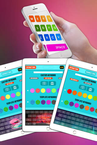 Cool Color Keyboards for iOS 8 (with Auto-Correct & Predictive Text) Free screenshot 3