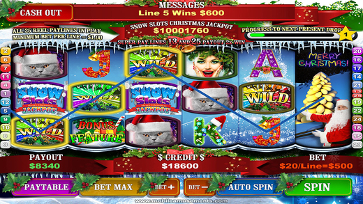 【免費遊戲App】Snow Slots Merry Christmas-APP點子