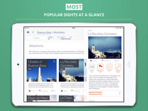 【免費旅遊App】Buenos Aires - your travel guide with offline maps from tripwolf (guide for sights, restaurants and hotels)-APP點子