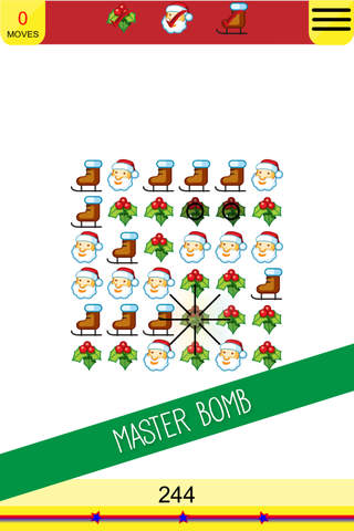 A Christmas Rudolph Reindeer Blast PRO - Swipe and match the Iconic of Happy New Year to win the puzzle games screenshot 3