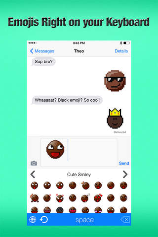 Black Emoji Keyboard Premium - African Smileys Emojis & Emoticons Right on Keyboards screenshot 4