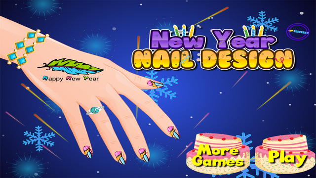 New Year Nail Design - Girls Games