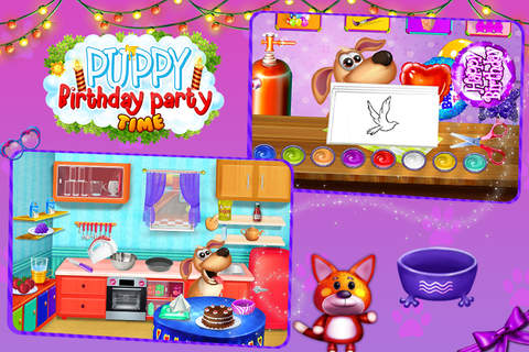 Puppy Birthday Party Time screenshot 3