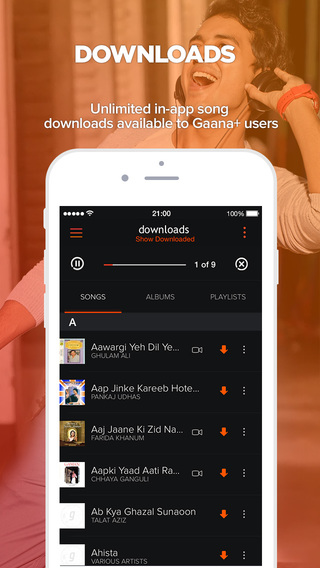 【免費音樂App】Gaana – Unlimited Bollywood, English, Hindi and Indian Regional music, songs & radio for Free-APP點子