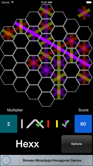 【免費遊戲App】Hexx - Ribbons on a Hex Board-APP點子