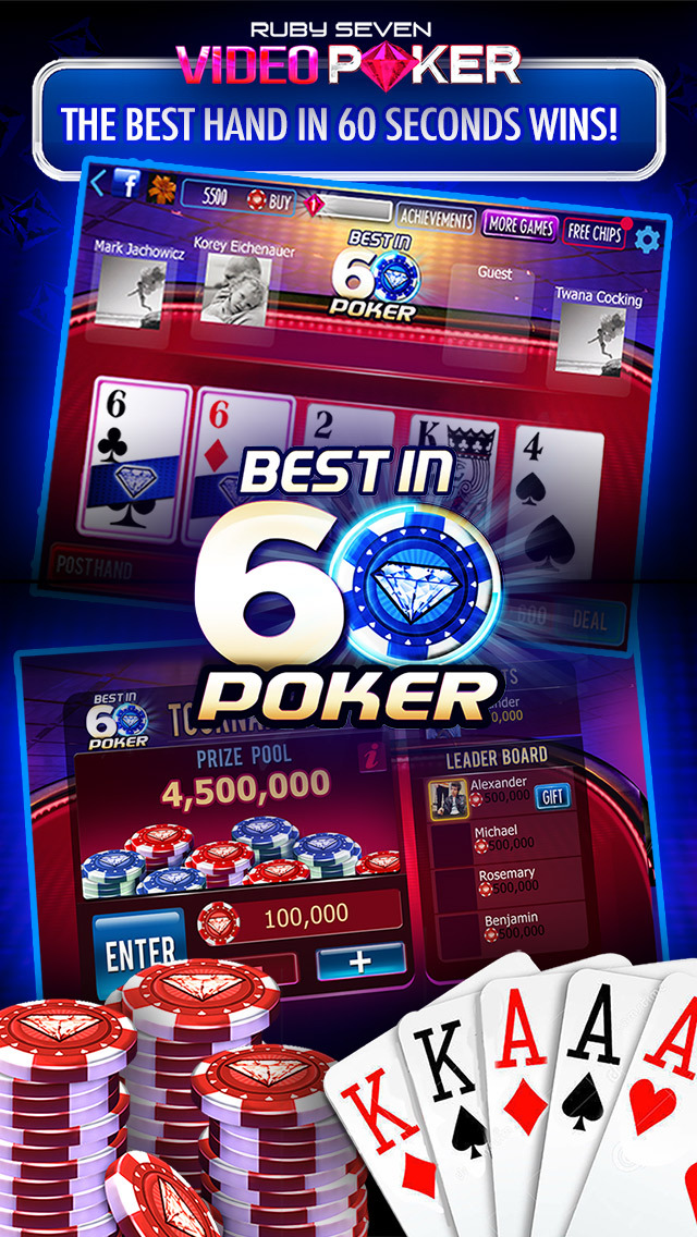 Ruby Seven Video Poker Free Video Poker Games Games Card Casino free