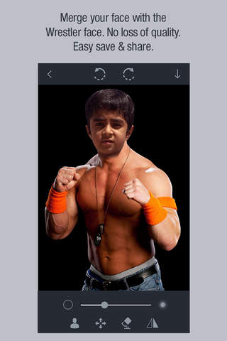 Wrestler Face Touch Lite - Face Change Tool For Your Pictures screenshot 2
