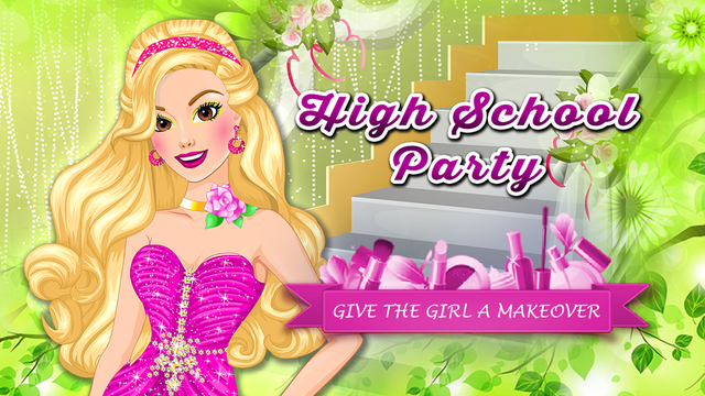 High School Party: Make Up. Dress up a princess for a ball.