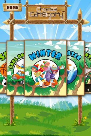 A Matching Game for Children: Learning with snow and winter screenshot 3