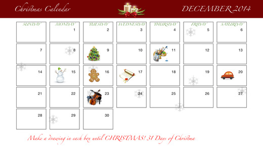 Christmas Advent Calendar 2014