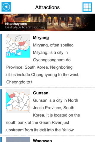 South Korea Offline GPS Map & Travel Guide Free screenshot 3
