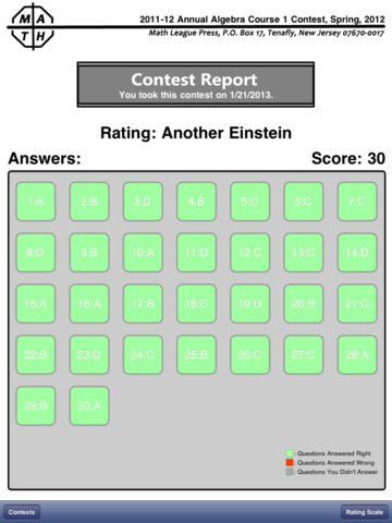 免費下載教育APP|Math League Contests (Questions and Answers) Algebra 1, 2007-12 app開箱文|APP開箱王