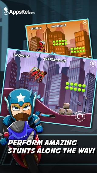 免費下載遊戲APP|Comic Superhero Con-man Biker – Super Stunt of Steel Hero 2 Games PRO app開箱文|APP開箱王