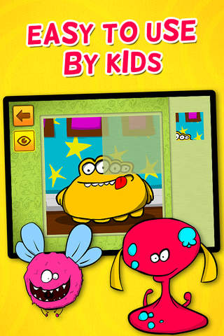 Kids & Play Friendly Monsters Puzzles for Toddlers and Preschoolers: Free screenshot 4