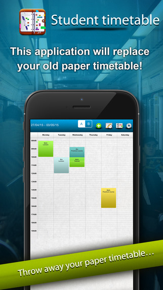 Student timetable Free: no more paper