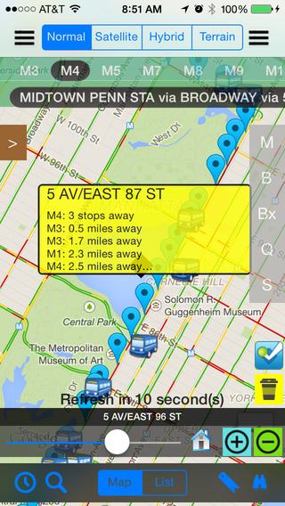 【免費交通運輸App】NYC Bus Real Time Pro - Public Transportation Directions and Trip Planner-APP點子