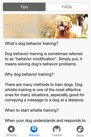 Free Dog Whistle Training Kit screenshot 4