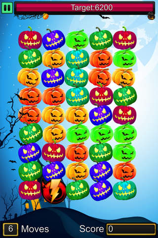 Aaah! Scary Halloween Pumpkin Saga: Sweet Candy Puzzle Blast screenshot 4