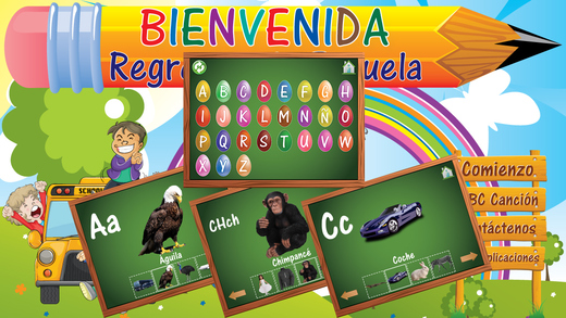 Alphabets for kids game ABC phonics letters spanish Vocabulary Dictionary Book