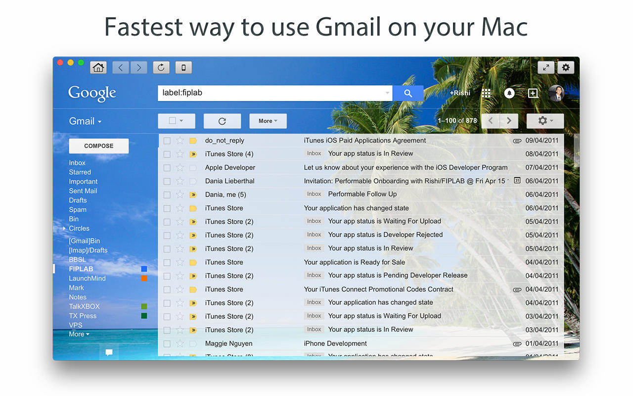 gmail app for mac air