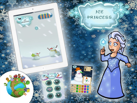 【免費遊戲App】Ice Princess - 6 fun minigames about the ice queen for girls-APP點子