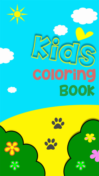 Kids Coloring Book - cute 50 characters
