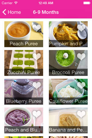 Baby Solids: A recipe guide to homemade first foods and purees for babies and toddlers screenshot 3