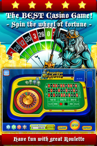 A-Aatom Poseidon’s Myth Roulette - Spin the slots wheel to hit the riches of pantheon casino screenshot 2
