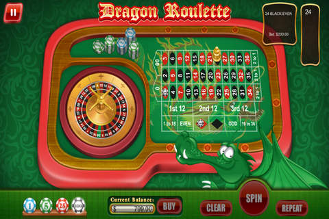 Atlantis City of Dragons Casino Era Roulette Games (777 Top Spin Bonanza) Pro screenshot 2