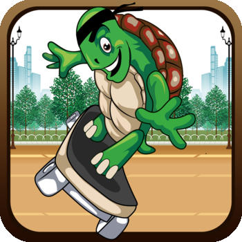 Turtle Skateboarder Super Run - City Action Obstacle Survival Game Paid LOGO-APP點子