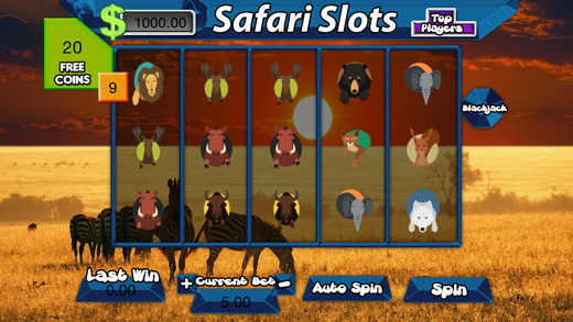 Aaaaaaaaaaha Safari Animal Slots-Free Casino Games