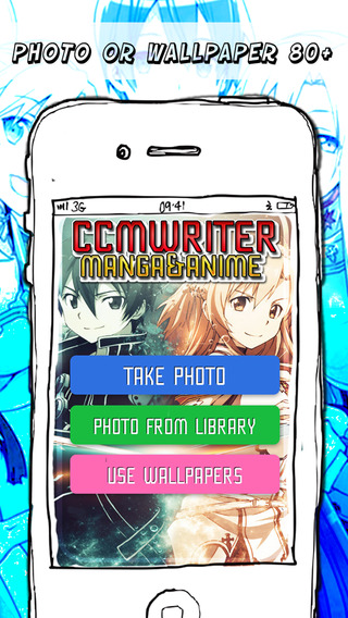 CCMWriter Manga Anime Text Camera Sword Art Online
