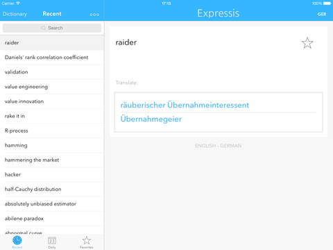 【免費商業App】Expressis Dictionary – English-German Business Terms Dictionary. Deutsch-Englisch Business-Wörterbuch-APP點子