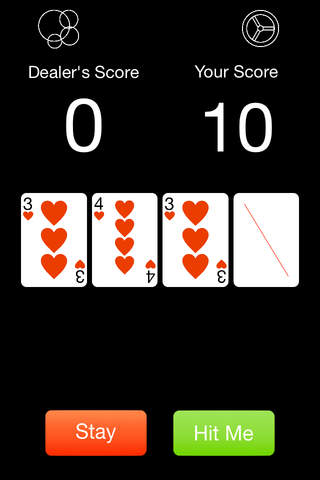 Twenty One Card Game screenshot 2