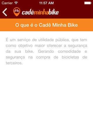 Cadê Minha Bike screenshot 3