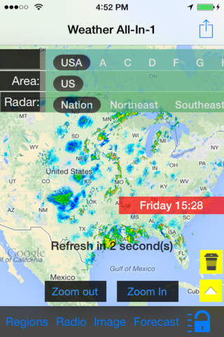 Florida/US NOAA Instant Radar Finder/Alert/Radio/Forecast All-In-1 - Radar Now screenshot 4