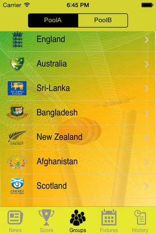 Cricket World Cup 2015 - Live Score & Updates screenshot 3