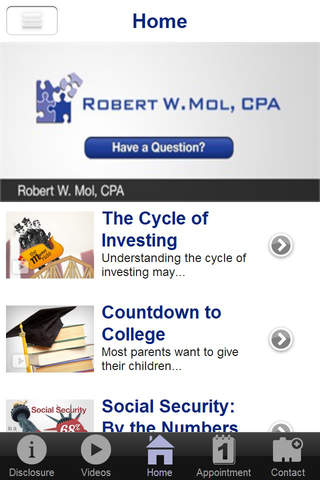 Robert W. Mol, CPA screenshot 2