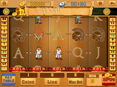 【免費遊戲App】Invincible Caesar Slots-APP點子