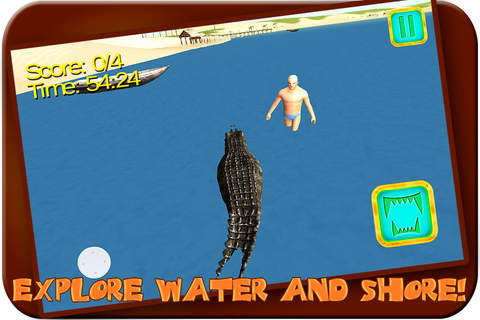 Monster Crocodile Simulator 3D screenshot 3