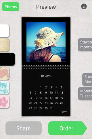 Calendagram - A beautiful calendars from your photos. screenshot 2