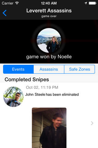 Snipe - a game of assassins screenshot 2