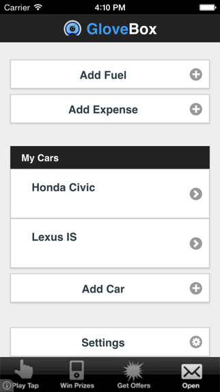 GloveBox - Car Fuel and Expense Tracker